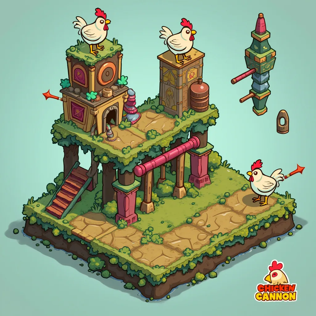 Chicken Cannon level design concept art